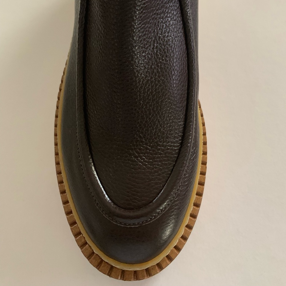 💥💥💥NEW IN BOX Italian leather and cashmere wool stretch ankle slip on boot
